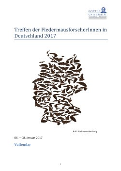 Treffen der FledermausforscherInnen in Deutschland 2017