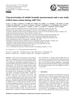 Characterization of soluble bromide measurements and a case