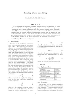 Standing Waves on a String