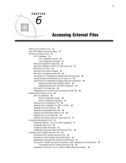Accessing External Files