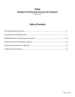 iTalc Classroom Management