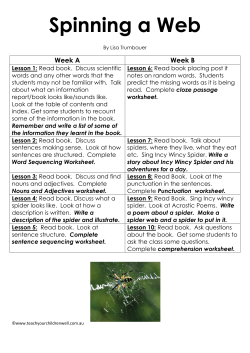 Spinning a Web - Teach Your Children Well