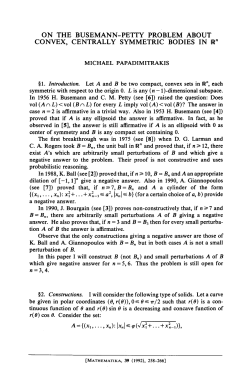 On the Busemann-Petty problem about convex, centrally symmetric