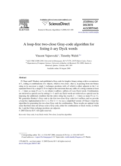 A loopless two-close Gray-code algorithm for listing k