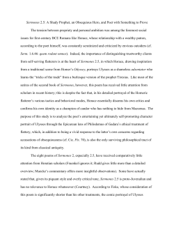 Sermones 2.5: A Shady Prophet, an Obsequious Hero