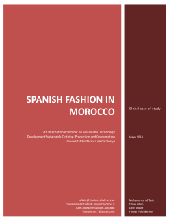 Spanish fashion in Morocco - Institut de Sostenibilitat