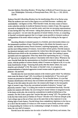 Kathryn Gravdal, Ravishing Maidens