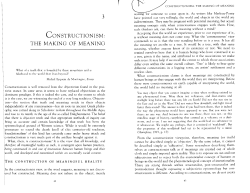 CONSTRUCTIONISM: THE MAKING OF MEANING