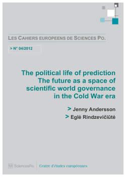 The Political Life of Prediction