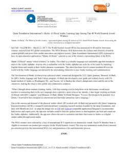 Qatar Foundation International`s Madar Al