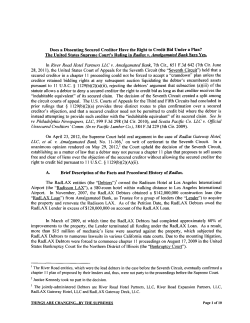 Does a Dissenting Secured Creditor Have the Right to Credit Bid