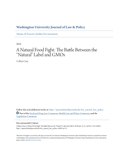 A Natural Food Fight: The Battle Between the &ldquo;Natural&rdquo; Label and