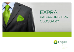 EPR Glossary