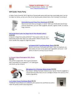 Gift Guide: Pasta Party