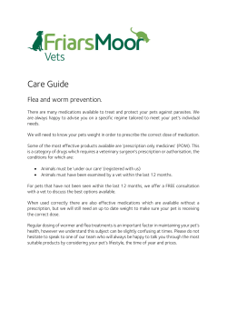 Care Guide - Friars Moor Vets