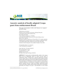 Ancestry analysis of locally adapted Crespa goats