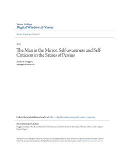 The Man in the Mirror: Self-awareness and Self