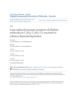 Laser-induced resonant excitation of ethylene molecules in C 2 H 4