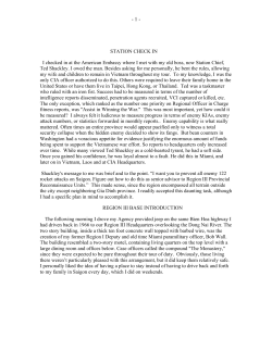 STATION CHECK IN I checked in at the American Embassy where I