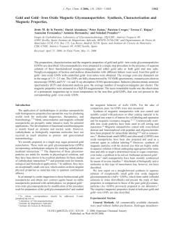 Gold and Gold-Iron Oxide Magnetic Glyconanoparticles: Synthesis