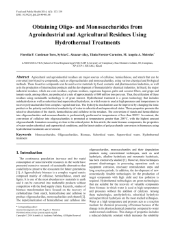 Monosaccharides, Oligosaccharides, Biomass, Subcritical water