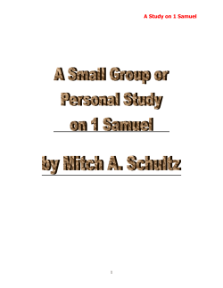 A Study on 1 Samuel