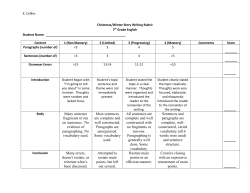 Many sentence fragments or run on sentences. No evidence of