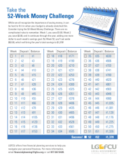 52-Week Money Challenge