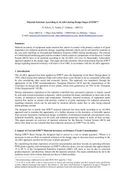 Material Selection According to ALARA during