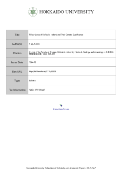 Instructions for use Title Pillow Lavas of Keflavik, Iceland