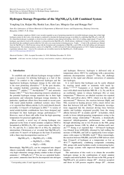 Hydrogen Storage Properties of the Mg(NH3)6Cl2