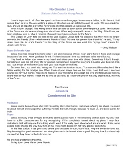 No Greater Love Jesus Is Condemned to Die