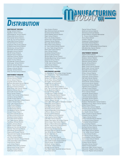 Manufacturing Today WI Distribution List