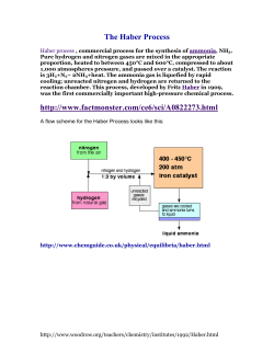The Haber Process - Heard County School System
