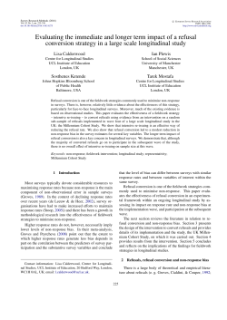 Evaluating the immediate and longer term impact of a refusal