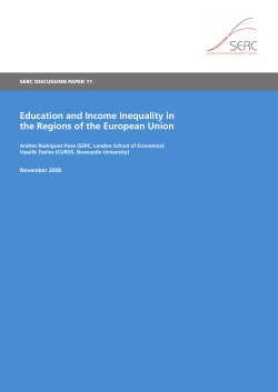 Education and Income Inequality in the Regions of the European