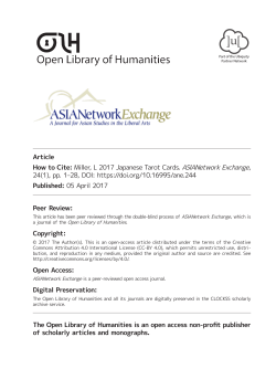 Japanese Tarot Cards - ASIANetwork Exchange