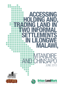 accessing holding and trading land in two