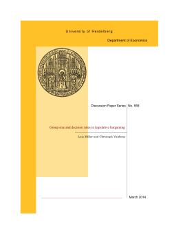 Group size and decision rules in legislative