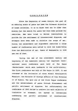 CONCLUSION Since the beginning of human history