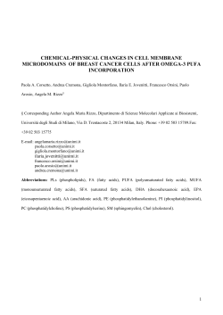 chemical-physical changes in cell membrane microdomains