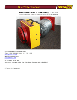 Duc-Tester Manual - InspectorTools.com