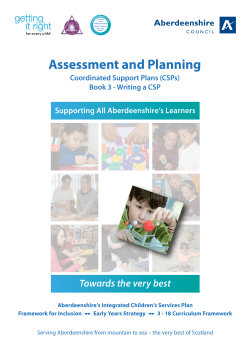 Assessment and Planning