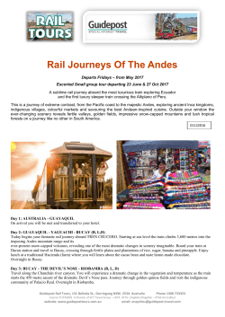 RAIL JOURNEYS OF SOUTH AMERICA