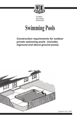 Swimming Pools - City of Steinbach