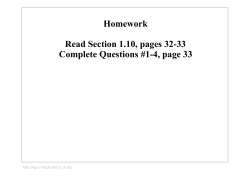 May 18 2007 - Section 1-8 and 1-10