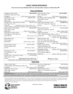 LOCAL VISION RESOURCES - Lake Stevens School District