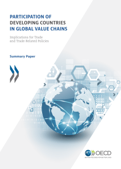 participation of developing countries in global value