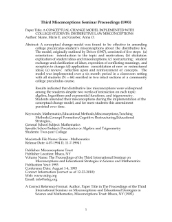 distributive law misconceptions