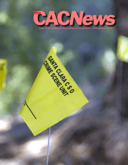 News of the California Association of Criminalists